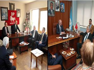 Karaosmanoğlu, DP ve DSP’yi ziyaret etti