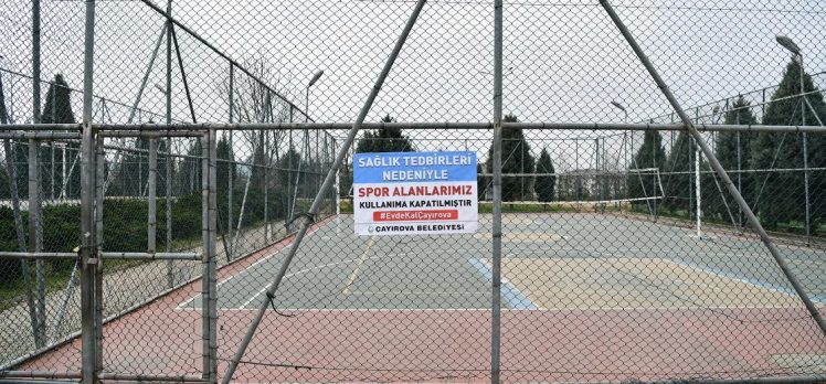 Spor alanları kullanıma kapatıldı!