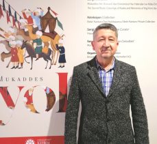 Tarihçi Rıdvan Şükür, “Mukaddes yol” sergisini gezdi