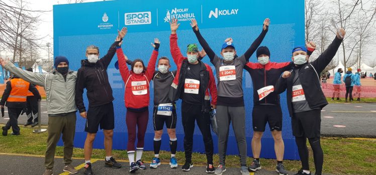 Sportif Kandıralılar İstanbul yarı maratonunda ter döktü
