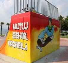 Başiskele Kaykay Pisti, grafitiyle renklendi