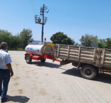 Büyükşehir’den kırsal mahallelere su tankeri desteği