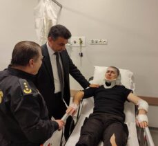 Darıca’da ehliyetsiz sürücü polise çarptı