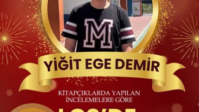 Gebze'nin başarılı eğitim kurumlarından birisi olan MEKTEBİM Koleji LGS birincisi