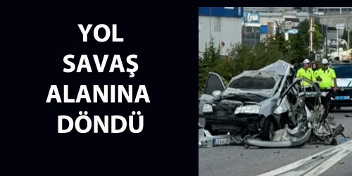 Gebze’nin girişi D 100 Karayolu’nda bugün öğle saatlerinde meydana gelen