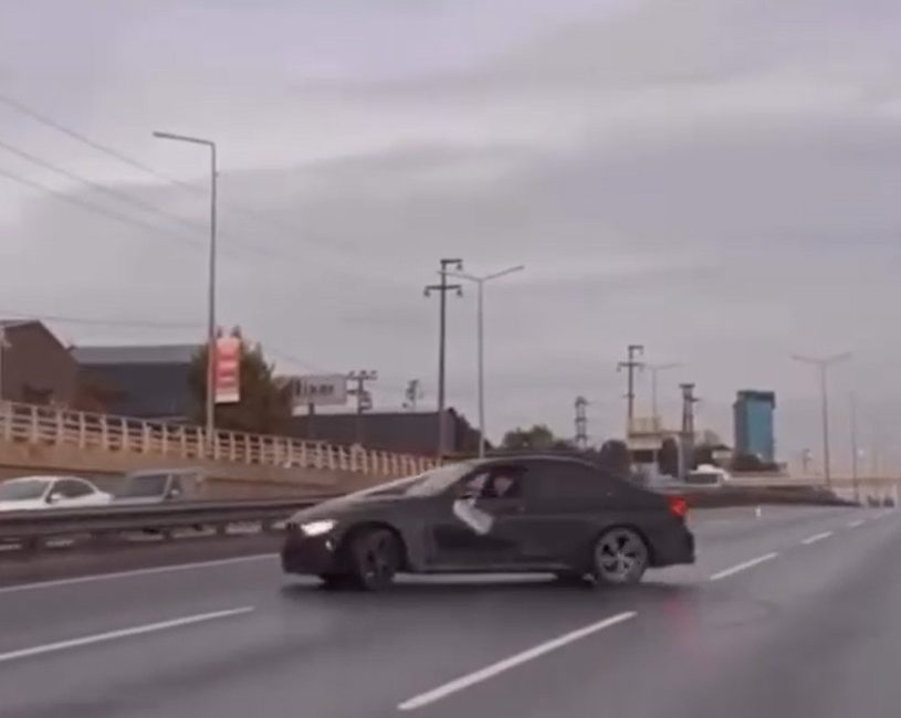  D 100 Karayolu tünel çıkışı driff attı