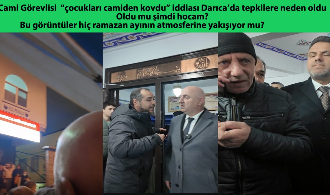 Darıca’da Ramazan ayı kapsamında düzenlenen bir etkinlik, cami derneğinin yöneticileri