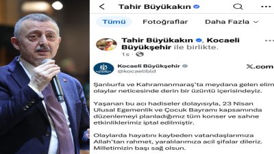 Kocaeli Büyükşehir Belediyesi 23 Nisan Ulusal Egemenlik ve Çocuk Bayramı