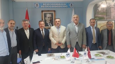İl Milli Eğitim Müdürü Emrullah Aydın, Kocaeli Erzurumlular Vakfı’na iade-i