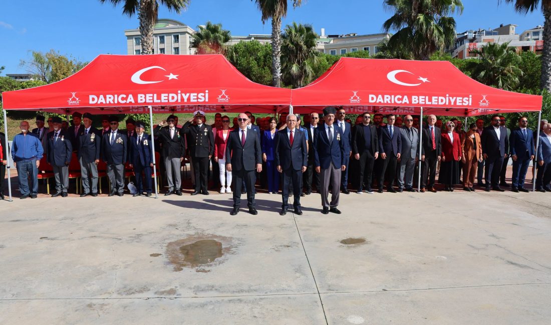  19 Eylül Gaziler Günü etkinlikleri Darıca’da  törenle kutlandı. Darıca Kaymakamlığı
