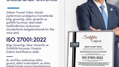 Gebze Ticaret Odası, kurumsal hizmet altyapısını güçlendirmeye yönelik çalışmalarına bir