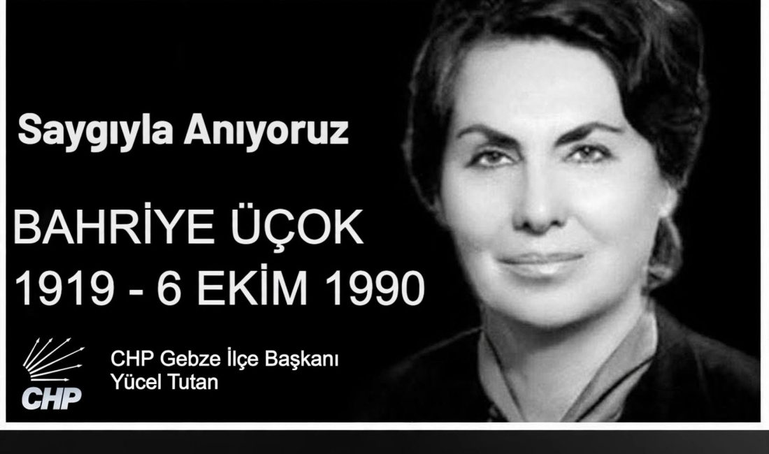 Chp Gebze İlçe Başkanı Yücel Tutan’ın  hayatını kaybetmesinin 36. Yıldönümü